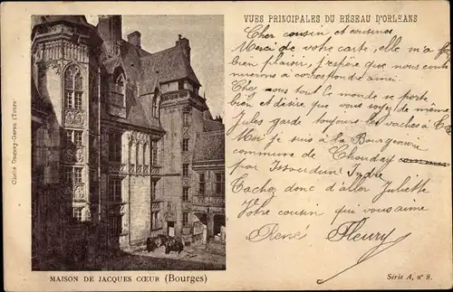 Ak Bourges Cher, Maison de Jacques Coeur