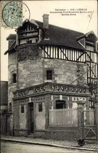 Ak Lisieux Calvados, Anciennes Fortifications Boulevard Sainte Anne