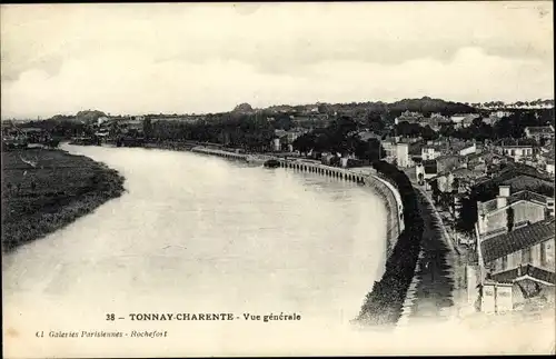 Ak Tonnay Charente en Charente Maritime, Vue generale