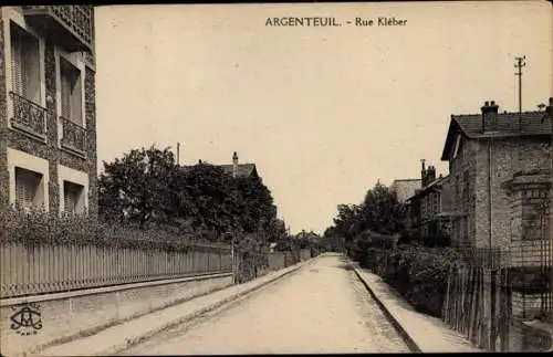 Ak Argenteuil Val d'Oise, Rue Kleber