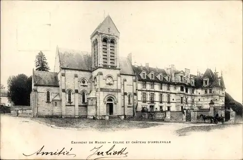 Ak Ambleville Val d'Oise, Le Chateau