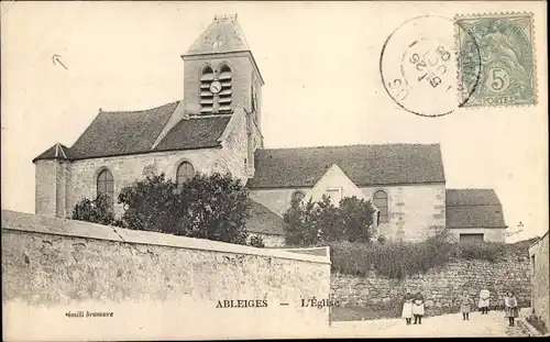 Ak Ableiges Val d’Oise, L'Eglise