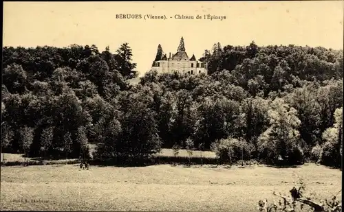 Ak Béruges Vienne, Chateau de l'Epinaye