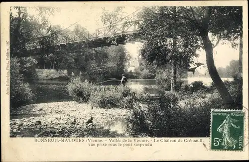 Ak Bonneuil Matours Vienne, Vallee de la Vienne, Le Chateau de Cremault