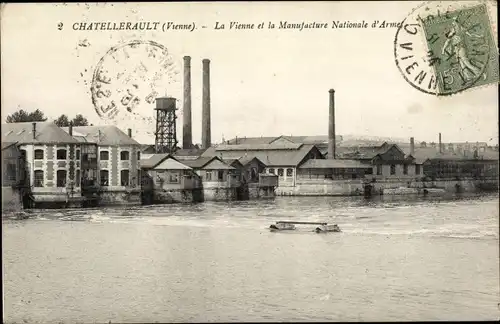 Ak Chatellereault Vienne, La Vienne, La Manufacture Nationale d'Armes