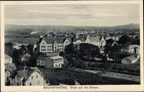 Ak Bischofswerda in Sachsen, Blick auf die Schule