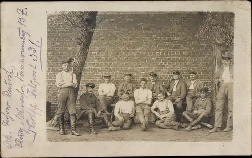 Foto Ak Deutsche Soldaten in Uniformen, Ballonabwehr, I WK