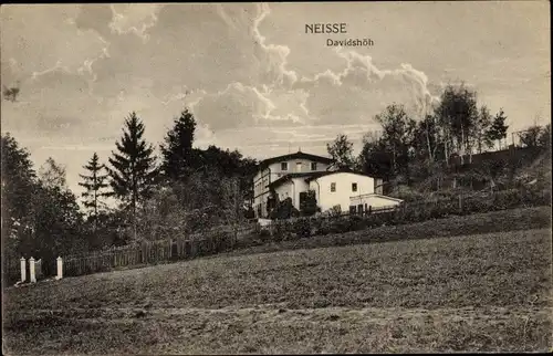 Ak Nysa Neisse Schlesien, Davidshöh, Gebäude