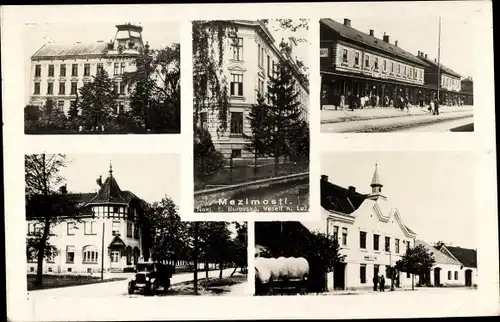 Ak Mezimostí nad Nežárkou Veselí nad Lužnicí Wesseli an der Lainsitz in Südböhmen, Teilansichten