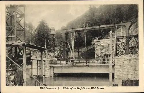 Ak Kochel am See in Oberbayern, Walchenseewerk, Einlauf in Urfeld