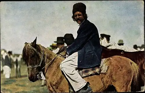 Ak Balkan, Zigeuner auf einem Pferd