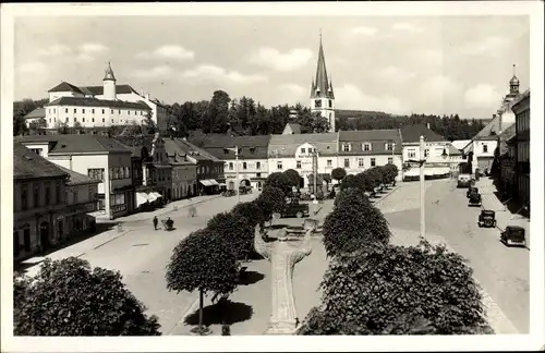 Ak Ledeč nad Sázavou Ledetsch Reg. Hochland, Hotel Pension Kozeluzna