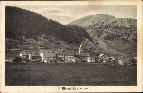 Ak Montgenèvre Hautes Alpes, Panorama vom Ort