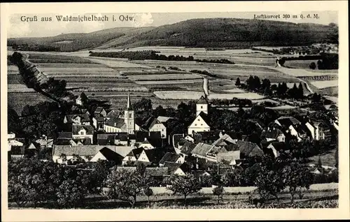 Ak Wald Michelbach im Odenwald Hessen, Totalansicht