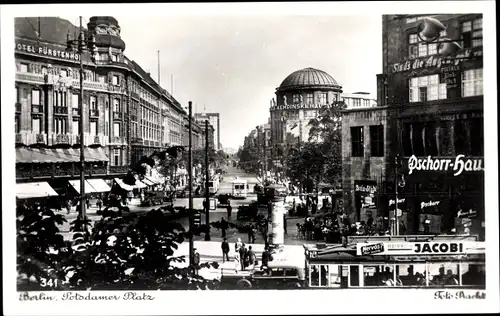 Ak Berlin Tiergarten, Potsdamer Platz, Kempinski Haus