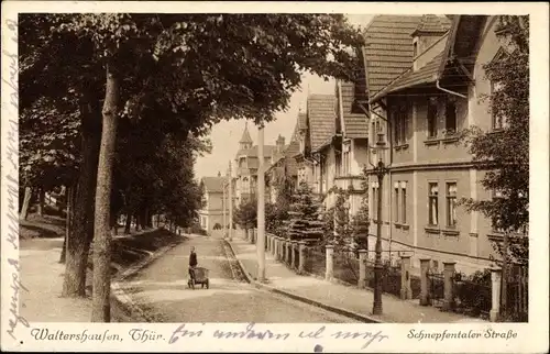 Ak Waltershausen im Thüringer Becken, Schnepfentaler Straße