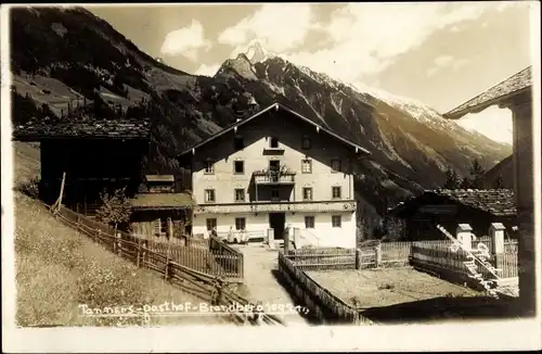 Foto Ak Tirol Österreich, Brandberg, Gasthof Michael Tanner