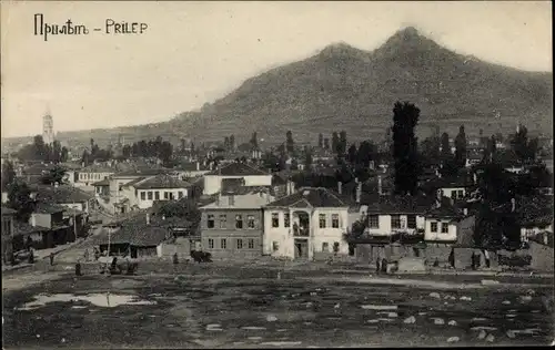 Ak Prilep Mazedonien, Panoramaansicht von Ortschaft