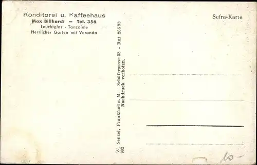 Ak Teuchern in Sachsen Anhalt, Konditorei Kaffee von Max Billhardt 