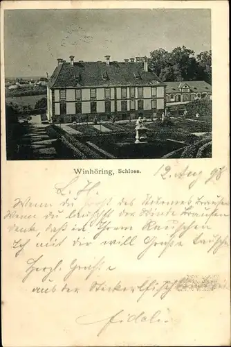 Ak Winhöring in Oberbayern, Schloss