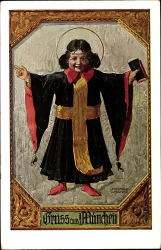 Künstler Ak Wagner, Richard, München, Münchner Kindl