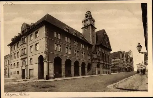Ak Ebingen Albstadt im Zollernalbkreis, Rathaus