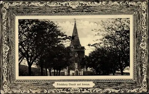 Passepartout Ak Frindsbury South East England, Church and Avenue