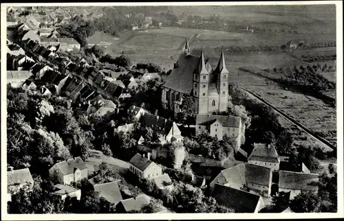 Ak Geithain in Sachsen, Fliegeraufnahme, Nikolaikirche