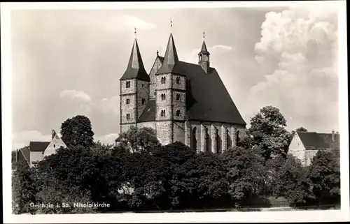 Ak Geithain in Sachsen, Nikolaikirche