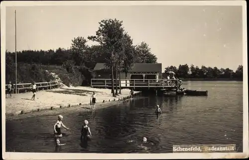 Ak Schenefeld in Schleswig Holstein, Badeanstalt