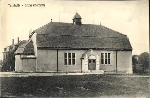 Ak Dresden Leuben Großzschachwitz, Turnhalle