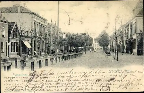 Ak Zaandam Zaanstad Nordholland, Gedempte Gracht