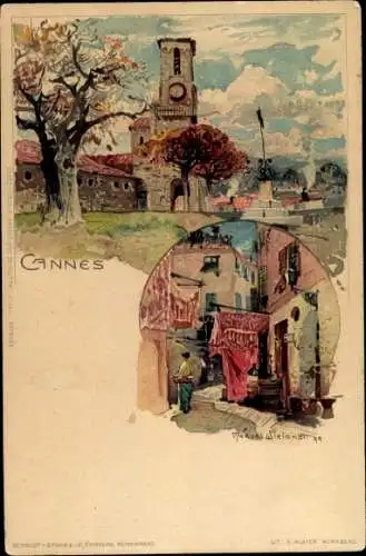 Künstler Litho Wielandt, Manuel, Cannes Alpes Maritimes, Ortschaft