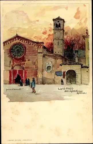 Künstler Litho Wielandt, Manuel, Lugano Kt. Tessin Schweiz, Santa Maria degli Angioli