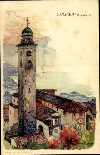Künstler Litho Wielandt, Manuel, Lugano Kt. Tessin Schweiz, S. Lorenzo