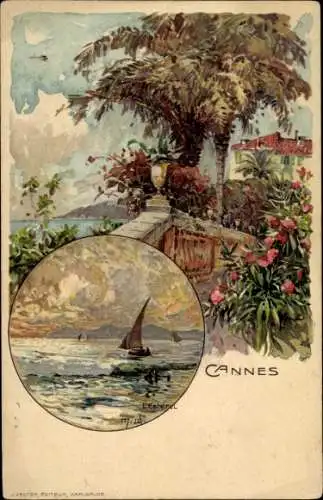 Künstler Litho Wielandt, Manuel, Cannes Alpes Maritimes, L'Estérel