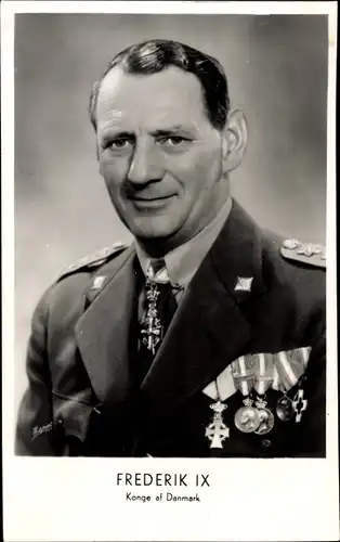 Ak König Frederik IX von Dänemark