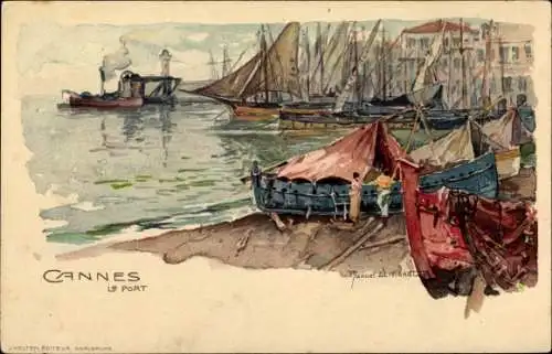Künstler Litho Wielandt, Manuel, Cannes Alpes Maritimes, Le Port