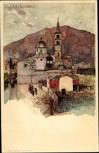 Künstler Litho Wielandt, Manuel, Alassio Liguria, St. Ambrogio