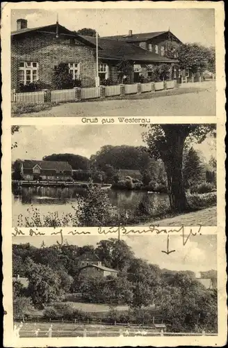 Ak Westerau in Schleswig Holstein, Bäckerei und Gastwirtschaft