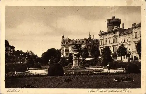 Ak Cottbus Brandenburg, Am Kaiser Wilhelm Platz