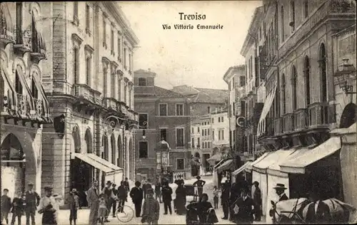 Ak Treviso Veneto, Via Vittorio Emanuele