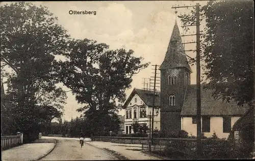 Ak Ottersberg Niedersachsen, Kirche, Postamt