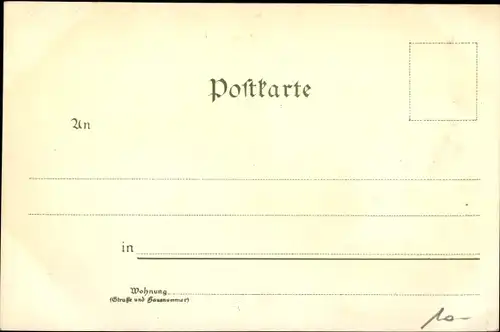 Litho Bochum im Ruhrgebiet, Christuskirche, Logierhaus Stahlhausen, Stadtpark