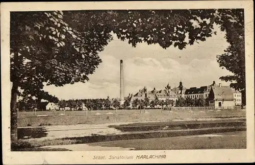 Ak Harlaching München Bayern, Städt. Sanatorium