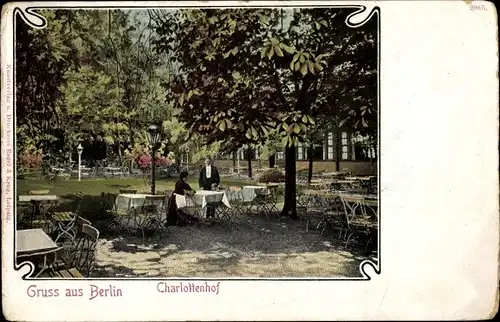Passepartout Ak Berlin, Charlottenhof