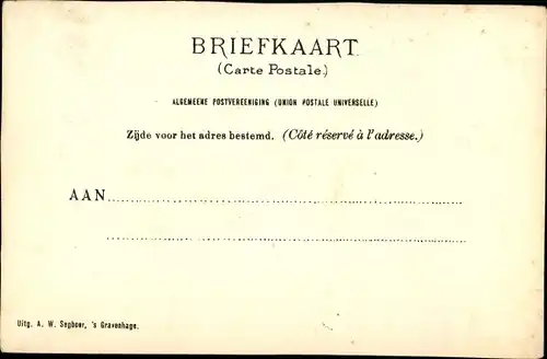 Passepartout Künstler Ak Waldweg, Fuhrwerk, A. W. Segboer