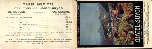 Klapp Ak Châtel Guyon Puy de Dôme, Chemins de fer de Paris à Lyon et à la Méditerranée, PLM