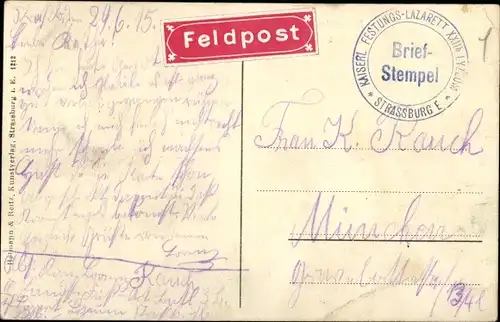 Ak Molsheim Elsaß Bas Rhin, Straßburger Straße