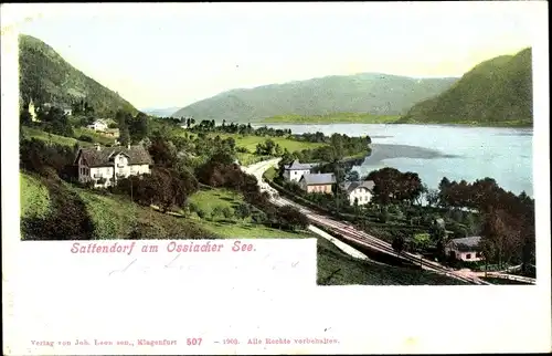 Ak Sattendorf Ossiacher See Kärnten, Ortschaft